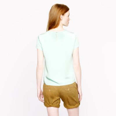Collection silk crepe tee