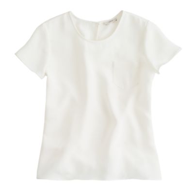 Collection silk crepe tee
