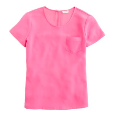 Collection silk crepe tee