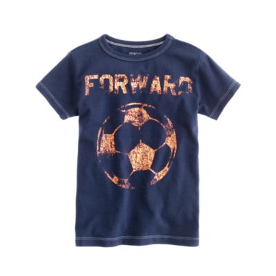 Boys' soccer forward tee