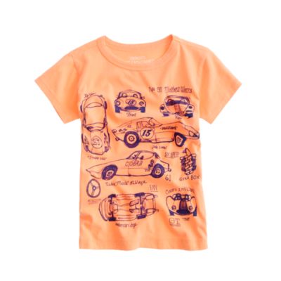 Boys' vintage race cars tee