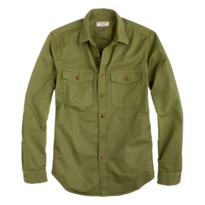Wallace & Barnes garment-dyed camp shirt