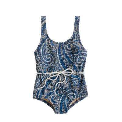 Girls' rope tank in antique paisley