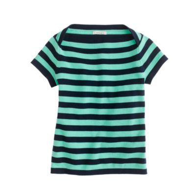 Girls' stripe sweater tee