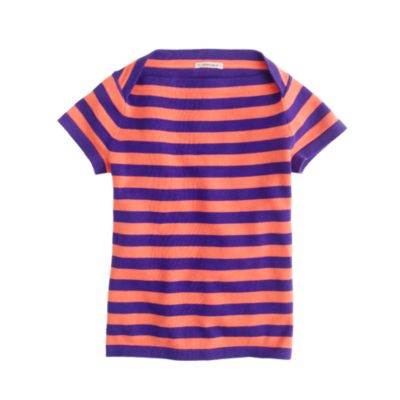 Girls' stripe sweater tee