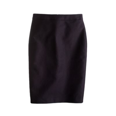 Long No. 2 pencil skirt in double-serge cotton