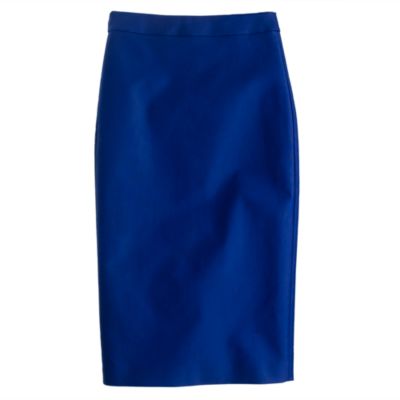Long No. 2 pencil skirt in double-serge cotton