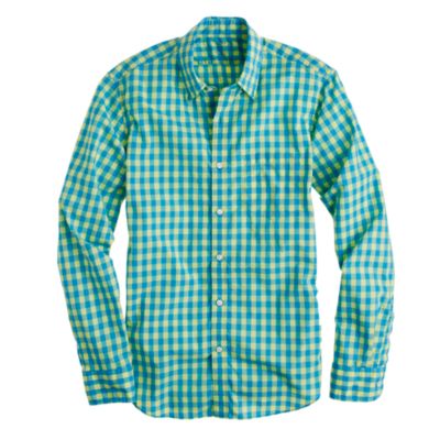 Secret Wash shirt in bright gingham