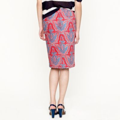 No. 2 pencil skirt in raj paisley