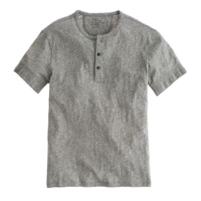 Stock jersey short-sleeve henley