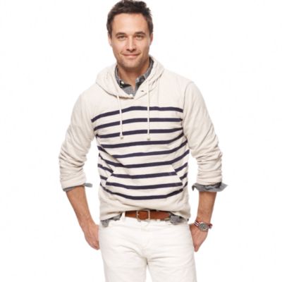 Heavyweight hoodie in sailor stripe