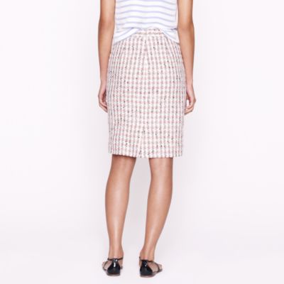 Collection No. 2 pencil skirt in gingham tweed