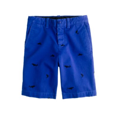 Boys' garment-dyed embroidered Stanton short