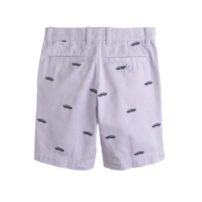 Boys' Stanton short in embroidered garment-dyed chino