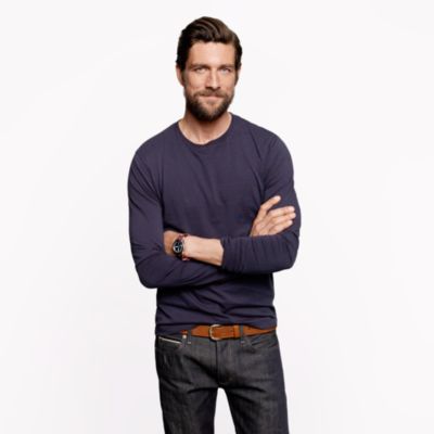 Broken-in long-sleeve tee