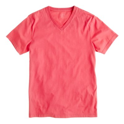 Broken-in V-neck tee