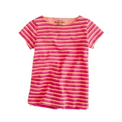 Girls' super-stripe tee