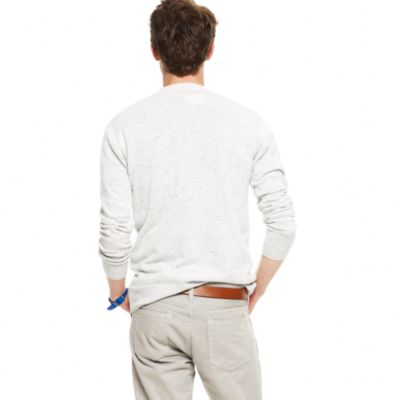Flecked cotton cardigan