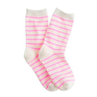 Girls' spring-stripe socks