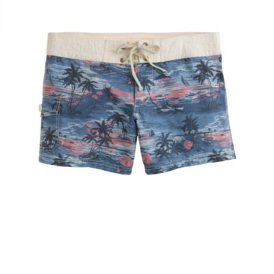 Hawaiian sunset board shorts