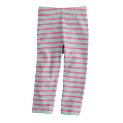 Girls' capri leggings in stripe