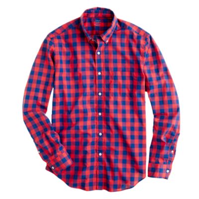 Secret Wash lightweight shirt in Fliss check
