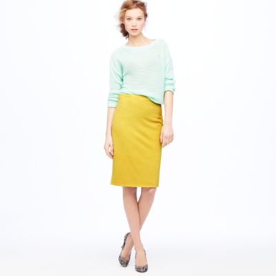 Collection pencil skirt in suede