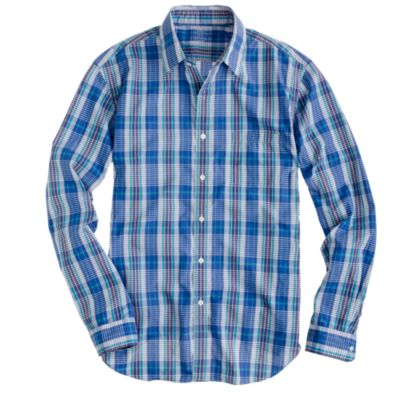 Secret Wash lightweight shirt in Shelton check