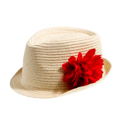 Girls' summer flower trilby hat