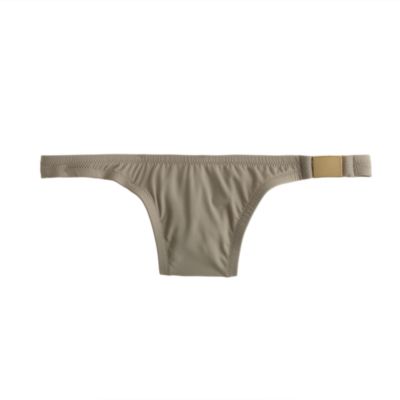 Gold-trim low-rise hipster