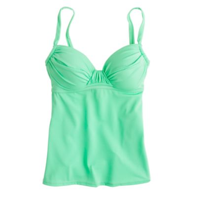 D-cup ruched french swing top