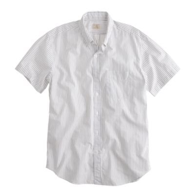 Secret Wash short-sleeve shirt in Tannen stripe