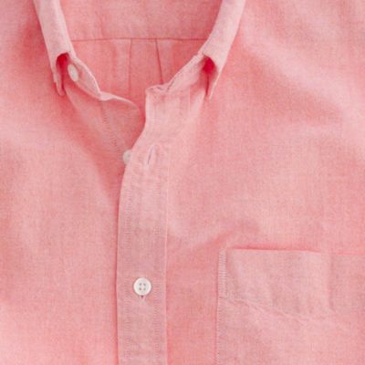 Sun-faded oxford short-sleeve shirt