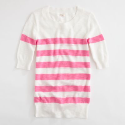 Factory short-sleeve stripe sweater
