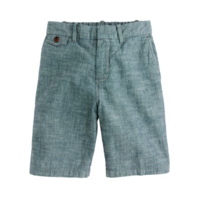 Boys' pull-on chambray short