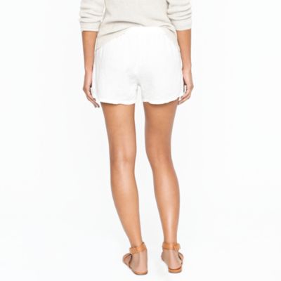 Linen drawstring short