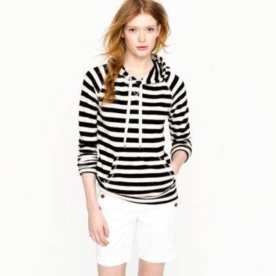 Stripe popover hoodie