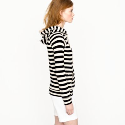Stripe popover hoodie