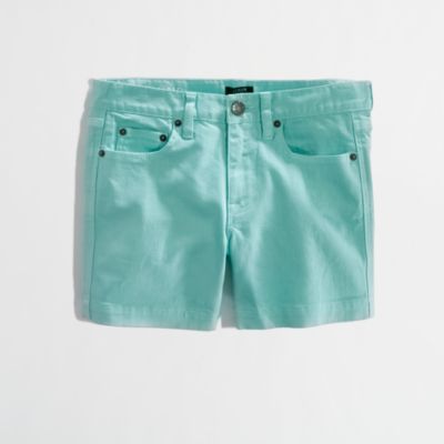 Factory 4" garment-dyed denim short