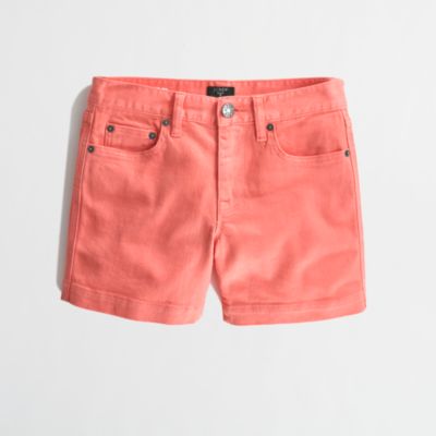 Factory 4" garment-dyed denim short