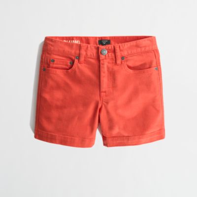 Factory 4" garment-dyed denim short