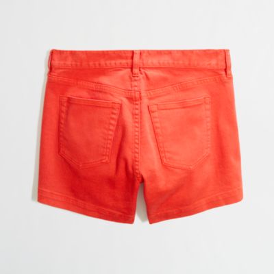 Factory 4" garment-dyed denim short