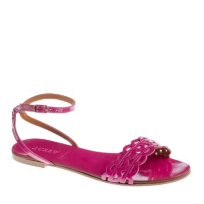 Inez patent sandals