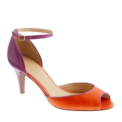 Lara peep-toe heels