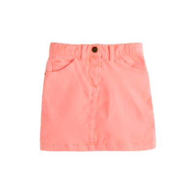 Girls' garment-dyed denim mini
