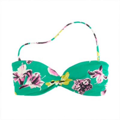 Punk floral bandeau top
