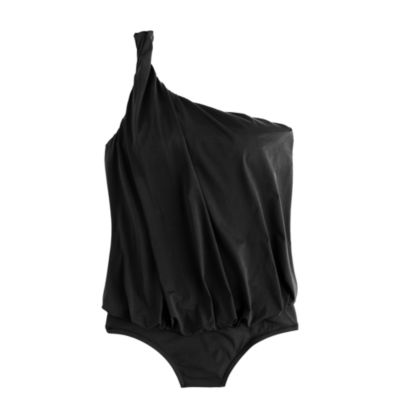 Jersey Lomellina&reg; asymmetrical blouson tank