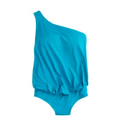 Jersey Lomellina&reg; asymmetrical blouson tank