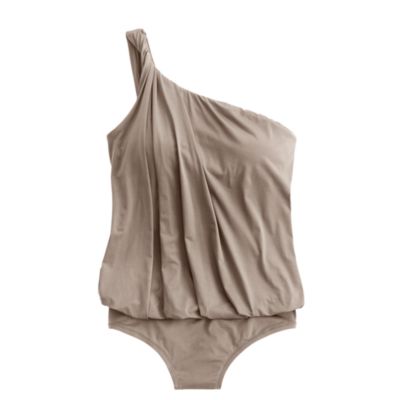 Jersey Lomellina&reg; asymmetrical blouson tank