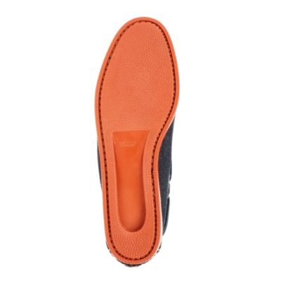 Quoddy&reg; for J.Crew denim 3-eye boat shoes